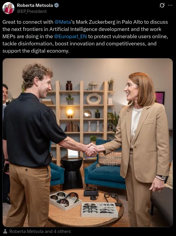 EP President with Mark Meta